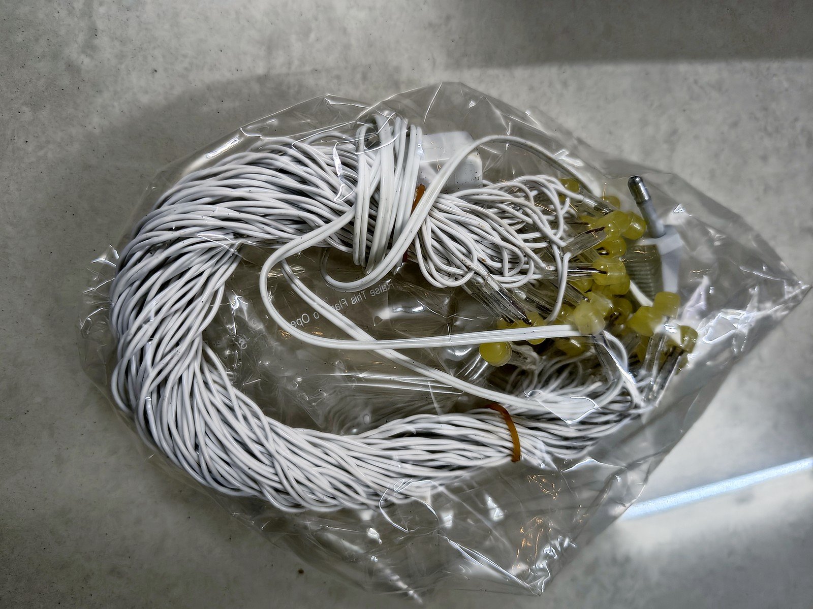LED fairy lights in their pack