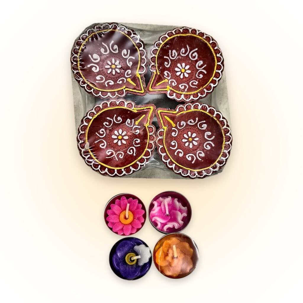Mangal Deep: Red Diyas and Floating Candles: whats inside
